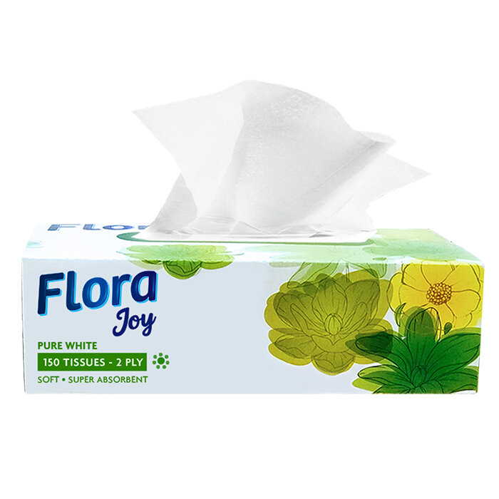 Flora Joy Facial Tissue : 2PLY | Delta Paper Mill