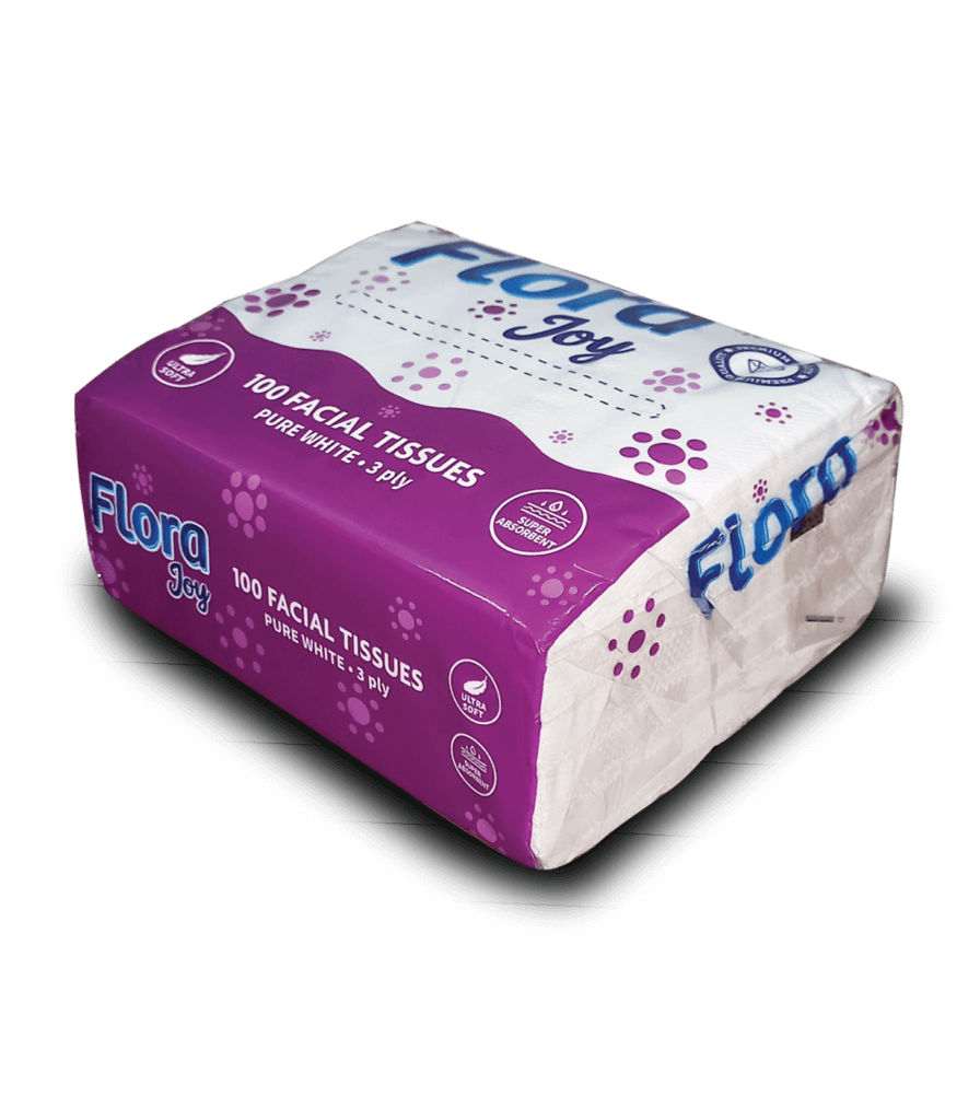 Flora Joy Mini : 3PLY : 100 tissues in a pack | Delta Paper Mill